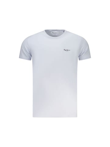 Pepe Jeans Hellblaues Baumwoll-T-Shirt