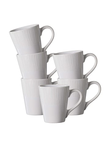Ritzenhoff & Breker 6er Set Henkelbecher Banda 315 ml in Weiß