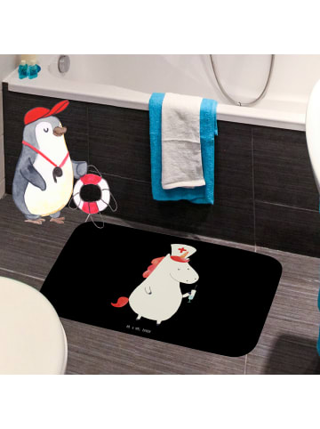 Mr. & Mrs. Panda Badezimmermatte Einhorn Krankenschwester ohne S... in Schwarz