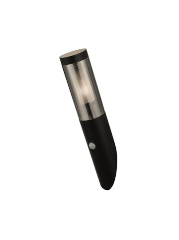 Licht-Erlebnisse Außen Wandlampe (B)7.7 x (H)40 cm in Schwarz matt Rauchgrau
