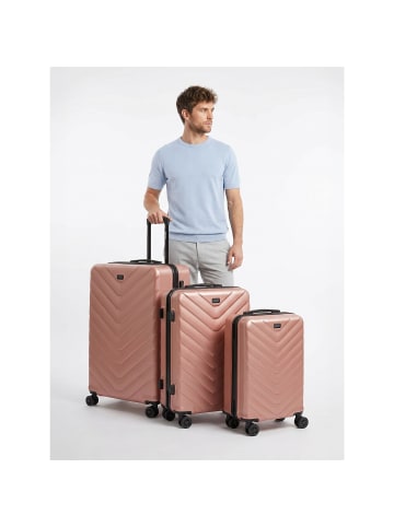 Redolz Essentials 07 3-SET 4 Rollen Kofferset 3-teilig rose 3