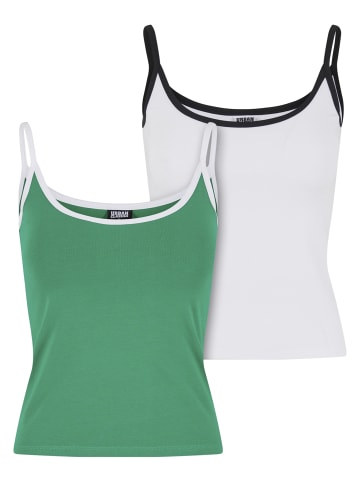 Urban Classics Tanks & Camis in froggreen/white+white/black