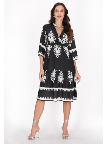 faina Women Dress in black beige