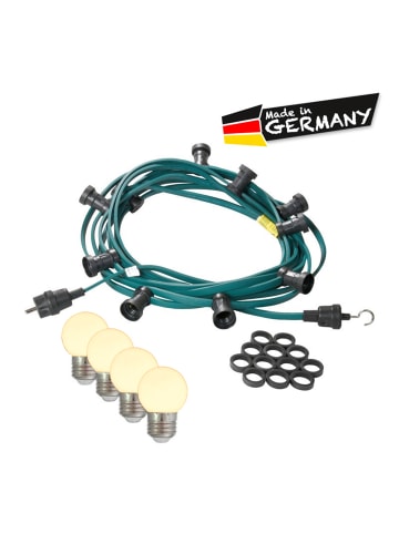 SPICELITE Garten Party Lichterkette Illu für Außen 60x LED Kugellampen 40m grün