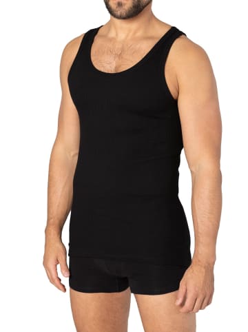 Haasis Bodywear 3er-Set: Unterhemd in schwarz