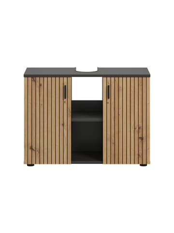ebuy24 Waschbeckenunterschrank Mone Eiche 80 x 30 cm