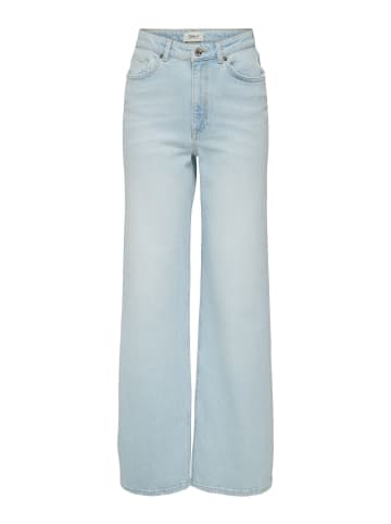 ONLY Jeans mit weitem Bein in Light Blue Bleached Denim