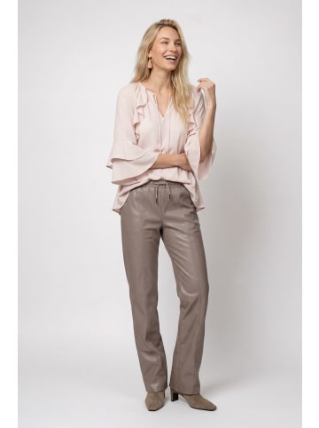 monari Chiffonbluse mit Rüschendetails und Bindeband in Rosewater