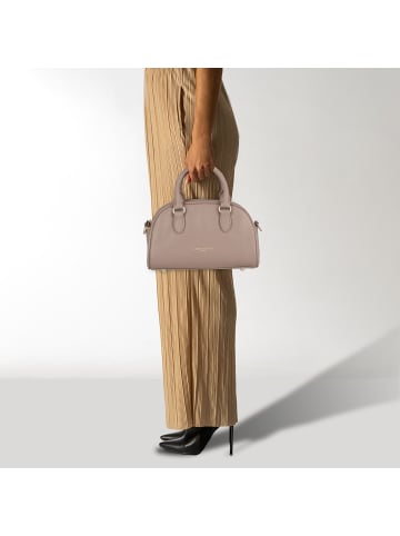 Lancaster Donna Bow Handtasche Leder 21 cm in galet
