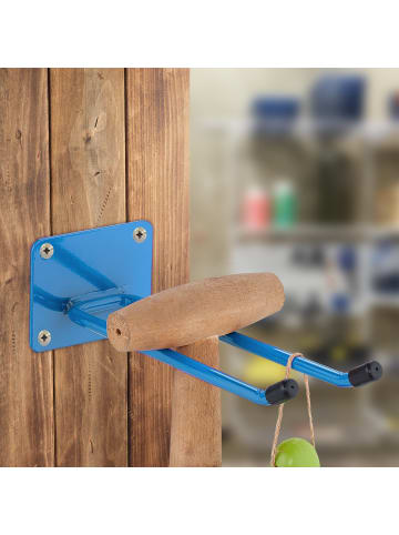 relaxdays 10 x Gerätehalter in Blau