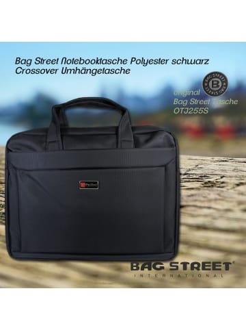 Bag Street Notebooktasche Polyester schwarz ca. 38cm