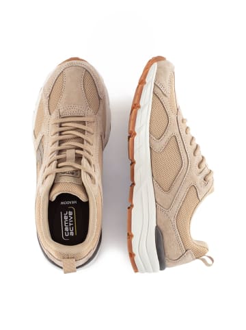 Camel Active Sneaker aus Nubukleder in Beige