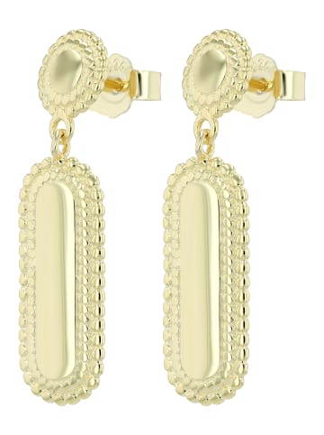 Adeliás Damen Ohrringe – Ohrhänger aus 925 Silber in gold