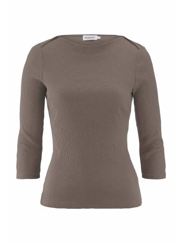Hessnatur Hessnatur Boatneck Longsleeve Slim aus Bio-Baumwolle in silbergrün