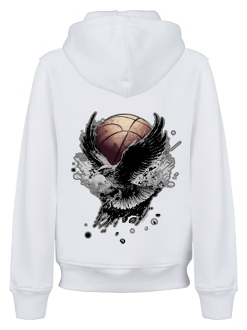 F4NT4STIC Hoodie Basketball Adler in weiß