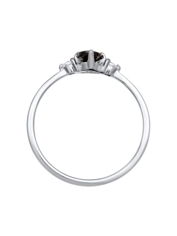 Elli Ring 925 Sterling Silber Verlobungsring in Schwarz