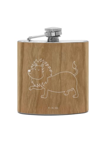 Mr. & Mrs. Panda Alkoholflasche Sternzeichen Löwe ohne Spruch in Braun
