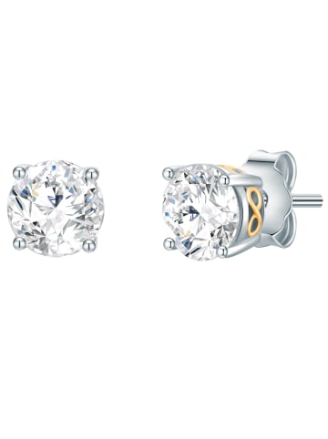 Trilani Ohrstecker Unendlichkeitszeichen Sterling Silber Zirkonia in silber