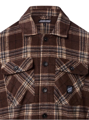 Santa Cruz Freizeithemd Lodge Shirt in schoko mehrfarbig