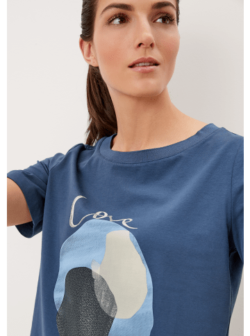 s.Oliver BLACK LABEL T-Shirt kurzarm in Blau