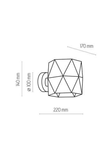 Licht-Erlebnisse Wandlampe (B)17 x (H)14 cm in Weiß Silber