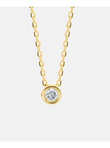 Diamant L'éternel Halskette aus 375 Gelbgold mit 0.04 Karat Diamant