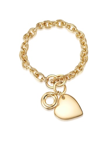 Lulu & Jane Armband Herz Metall-Legierung in gelbgold
