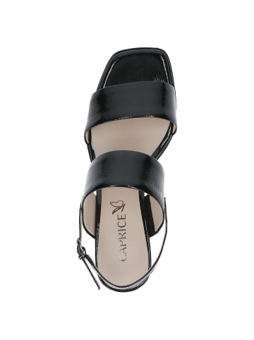 Caprice Sandalette in BLACK PAT.