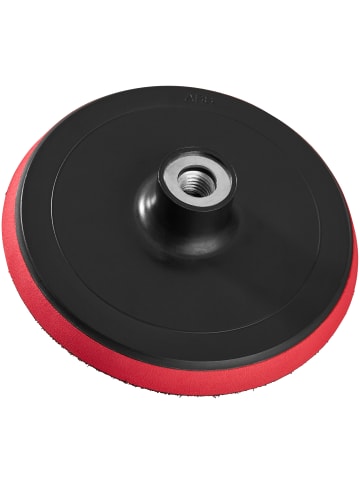 tectake 6-teiliges Polierschwamm-Set  Befestigung mit Klettverschluss, orange