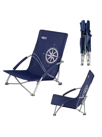 COFI 1453 NILS CAMP NC3035 Campingstuhl – klappbarer Outdoor Stuhl mit in Dunkelblau