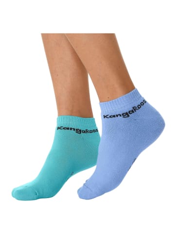 Kangaroos Sneakersocken in weiß, rosa, pink, mint, blau, grau