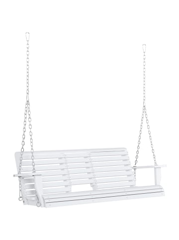 Outsunny Hängebank 150L x 75B x 53H cm Weiß