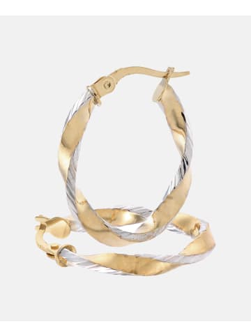 Vanlere Creolen aus 375 Gelbgold