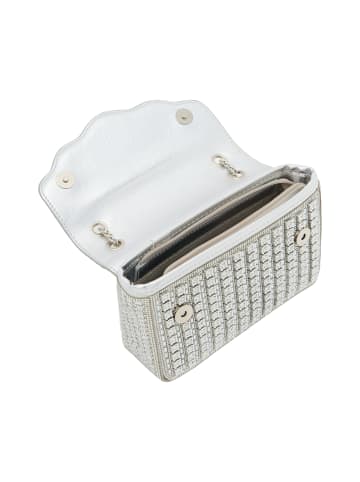 faina Women Flap Bag in Silver