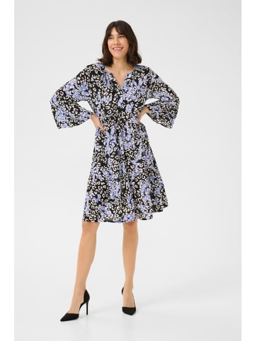 Kaffe Kleid KAlea in Blue Leopard