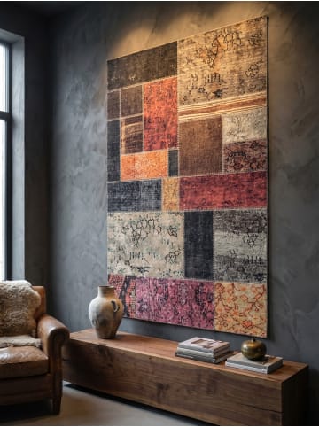 KADIMA DESIGN Teppich Flachgewebe Waschbar Patchwork PIZOL Strapazierfähig OEKO-TEX