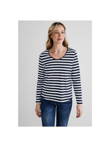 Street One Langarmshirt in deep blue