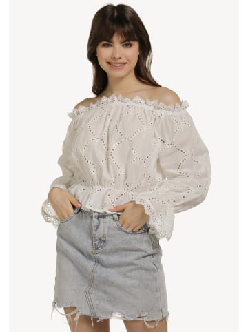 myMo Damen Bluse in Weiss