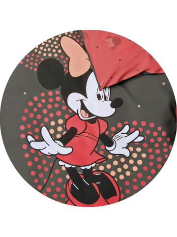 Disney 2 tlg. Renforcé Disney Bettwäsche 135x200cm Minnie Mouse Herzen in Grau/ Rosa