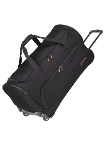 travelite Basics Fresh - Rollenreisetasche 89L 71 cm (gelb) in schwarz