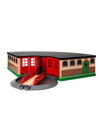 Brio Brio Aktionsspiel Großer Ringlokschuppen in bunt