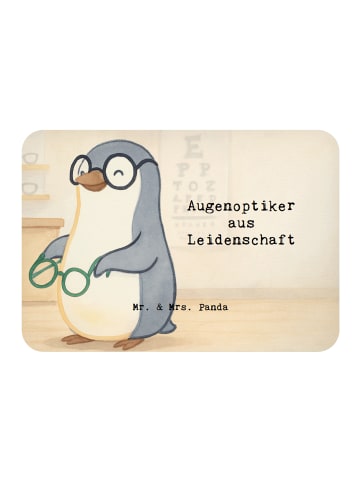 Mr. & Mrs. Panda Magnet Augenoptiker Leidenschaft Design mit Spruch in Weiß