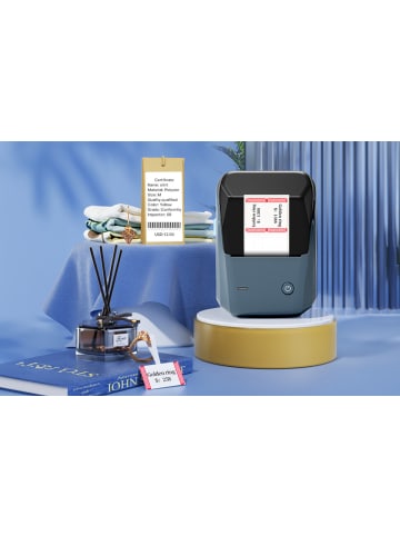 Niimbot B1 Drahtloser Etikettendrucker Bluetooth Blau