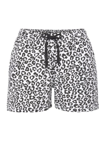 Vivance Active Pyjamashorts in schwarz-weiß gemustert