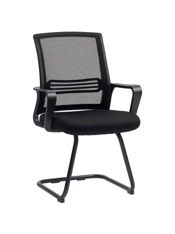 HOMCOM Bürostuhl-58,5 x 57,5 x 93 cm-Schwarz