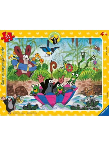 Ravensburger Ravensburger Kinderpuzzle 05152 - Badespaß mit Freunden - 34 Teile Maulwurf...