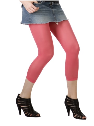 Cotton Prime® 3/4 Capri-Leggings 40 den in Pink