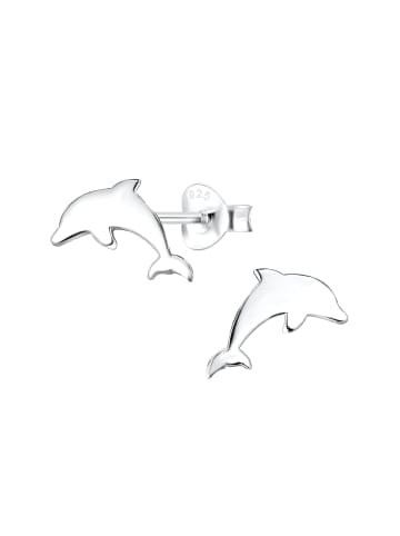 Alexander York Ohrringe, Ohrstecker DELFIN in 925 Sterling Silber, 2-tlg. in silver