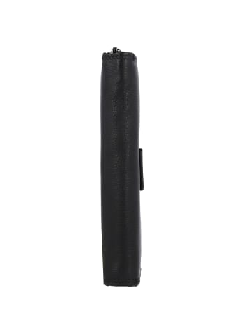 mano Donna Giulia Geldbörse Leder 10,5 cm schwarz