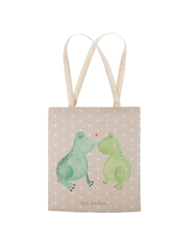Mr. & Mrs. Panda Tasche Frosch Liebe ohne Spruch in Grau Pastell